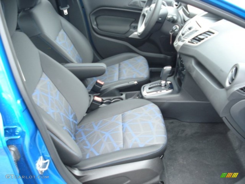 2012 Fiesta SE Sedan - Blue Candy Metallic / Charcoal Black/Blue photo #16