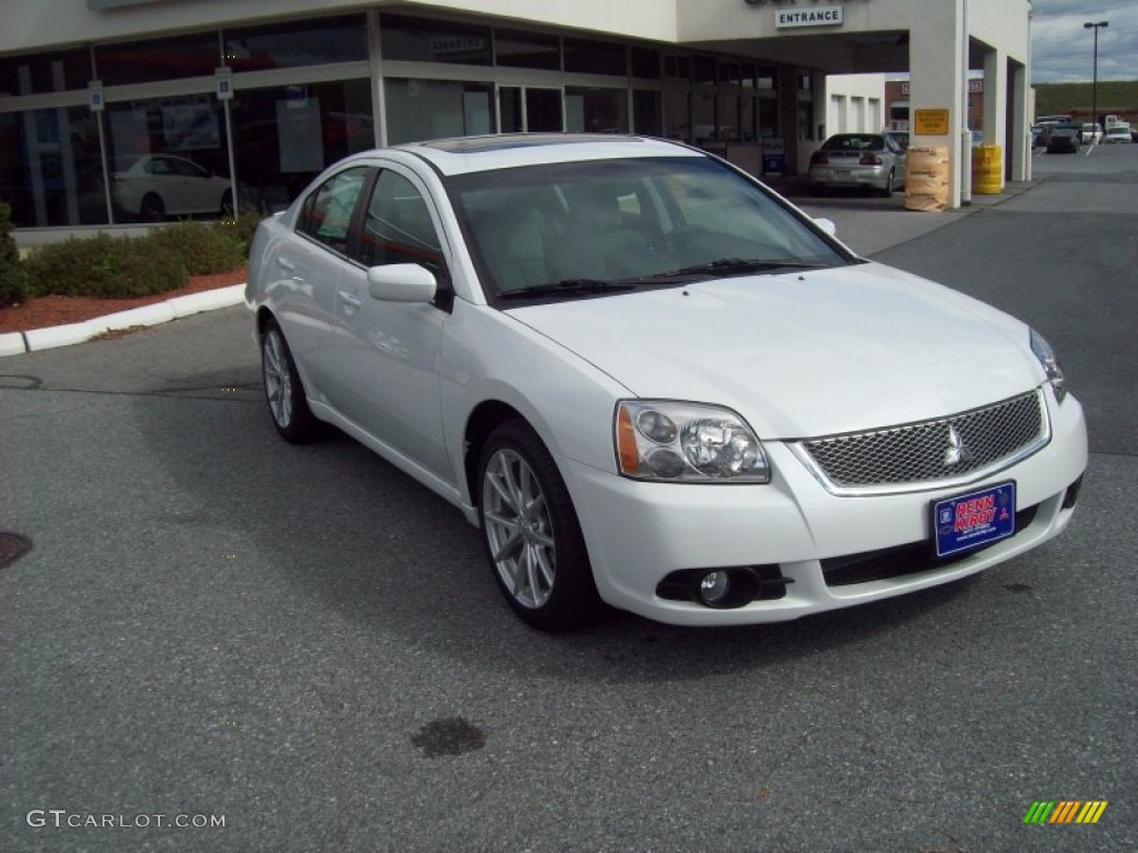2012 Galant SE - White Pearl / Gray Sport photo #9