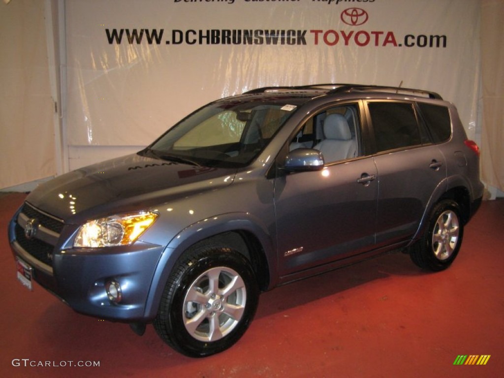 2009 RAV4 Limited V6 4WD - Pacific Blue Metallic / Ash Gray photo #1