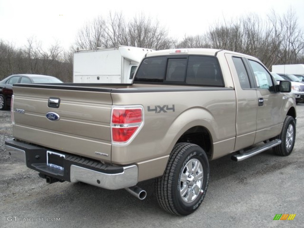 2012 F150 XLT SuperCab 4x4 - Pale Adobe Metallic / Pale Adobe photo #8