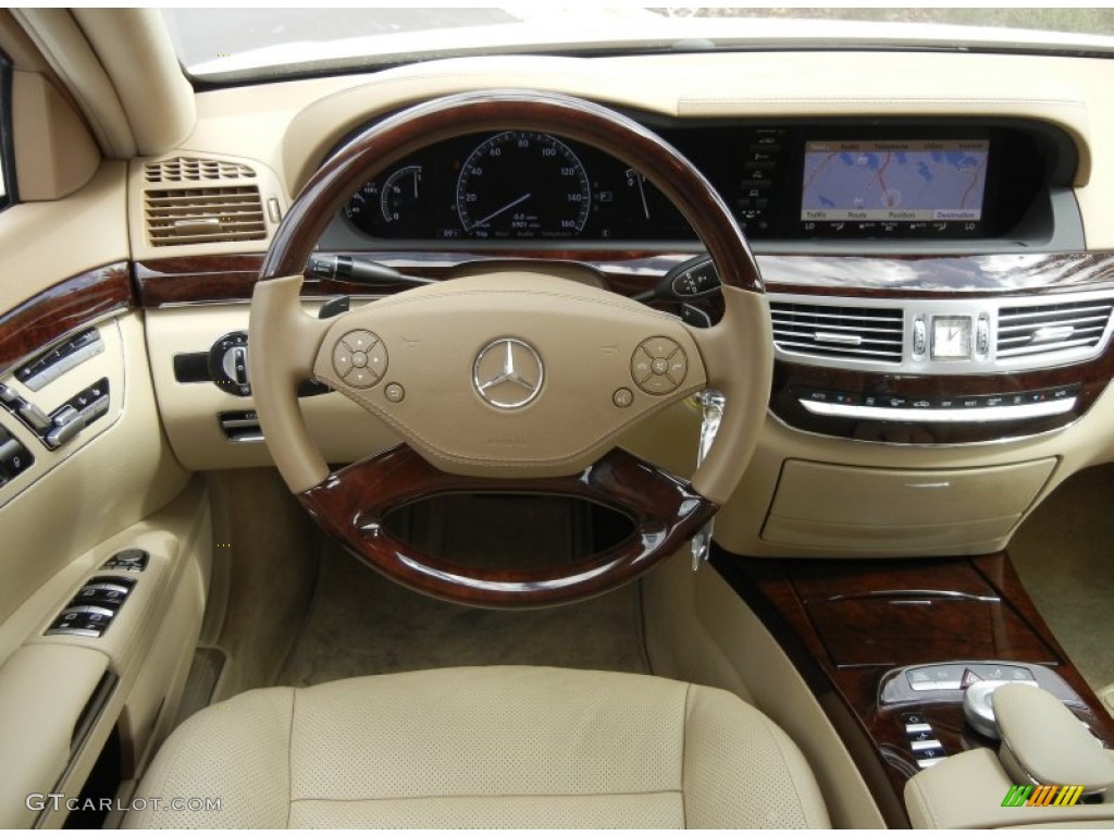 2011 Mercedes-Benz S 550 Sedan Cashmere/Savanah Dashboard Photo #61776653