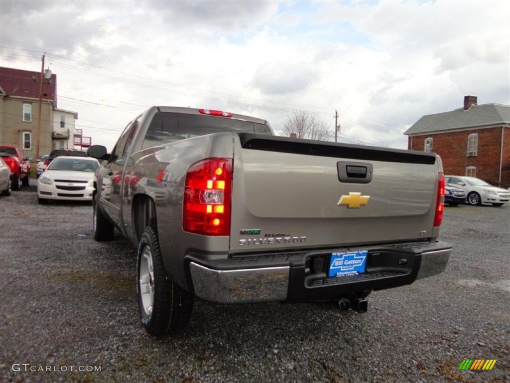 2012 Silverado 1500 LT Extended Cab 4x4 - Graystone Metallic / Ebony photo #3