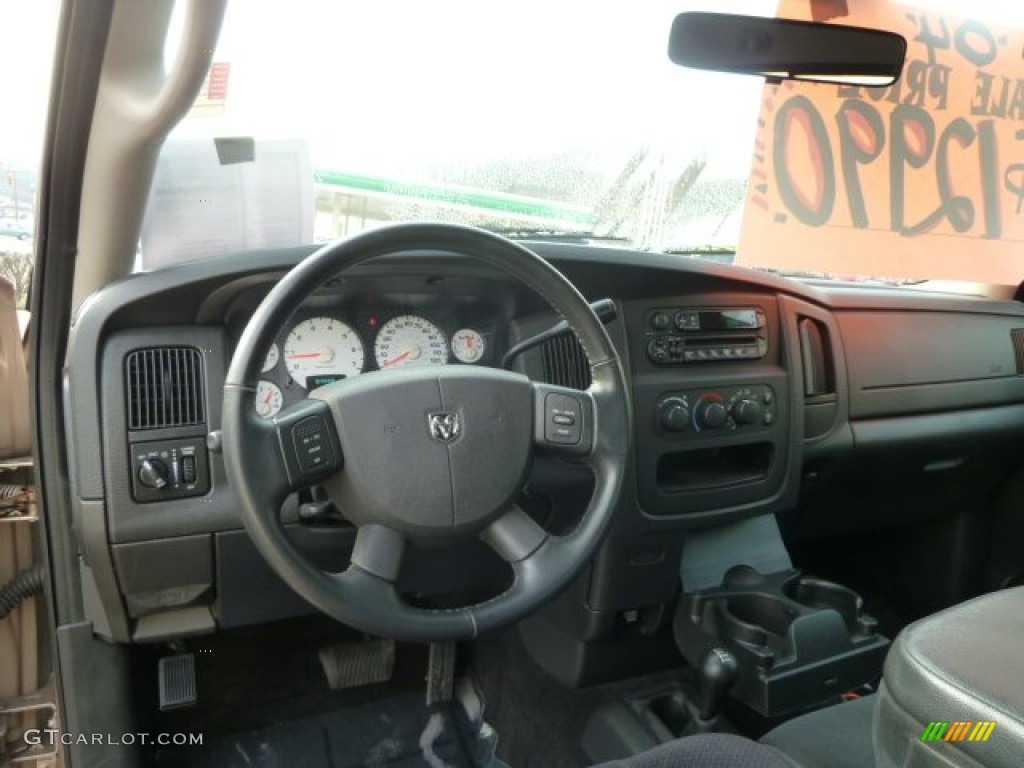 2004 Ram 1500 SLT Quad Cab 4x4 - Light Almond Pearl / Dark Slate Gray photo #21