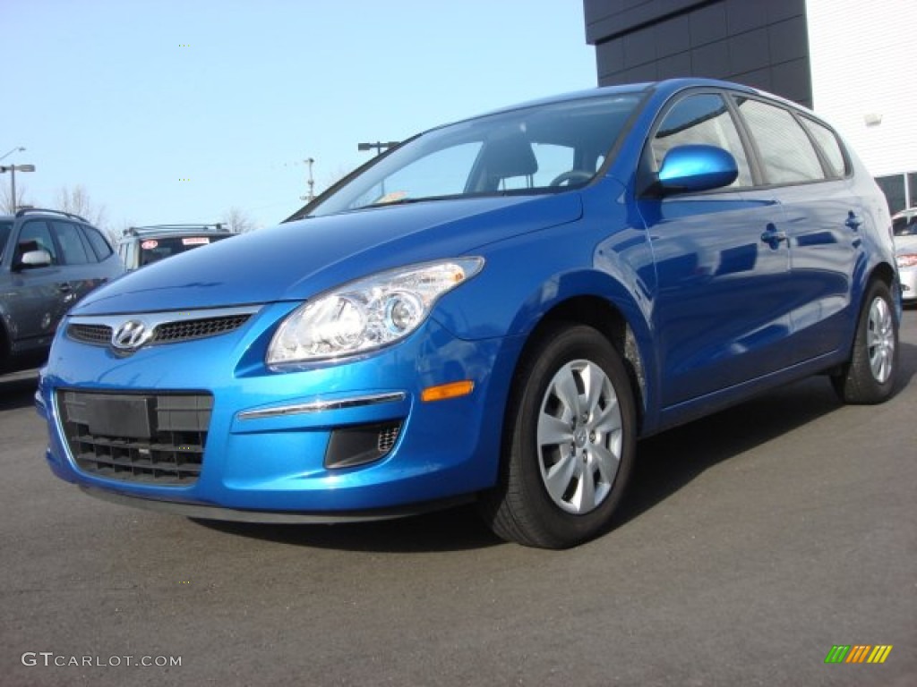 2011 Elantra Touring GLS - Vivid Blue / Black photo #1