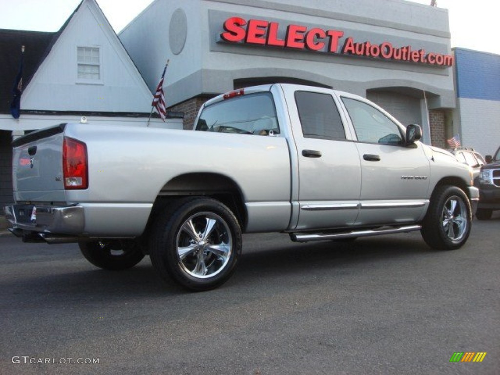 2006 Ram 1500 SLT Quad Cab - Bright Silver Metallic / Medium Slate Gray photo #3