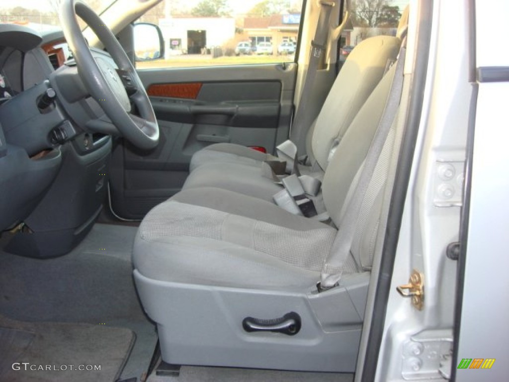 2006 Ram 1500 SLT Quad Cab - Bright Silver Metallic / Medium Slate Gray photo #7