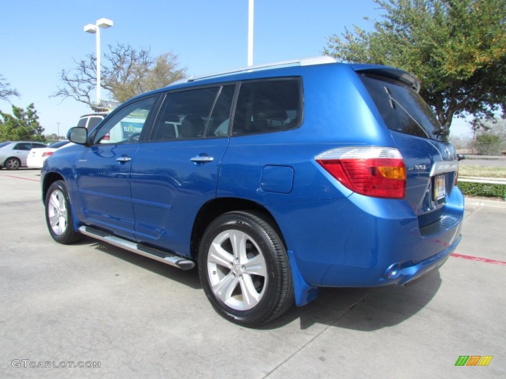 2008 Highlander Limited - Blue Streak Metallic / Sand Beige photo #3