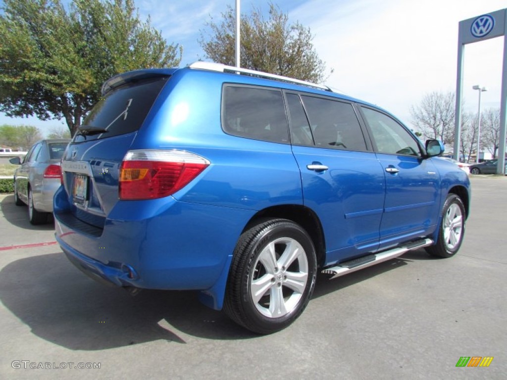 2008 Highlander Limited - Blue Streak Metallic / Sand Beige photo #5