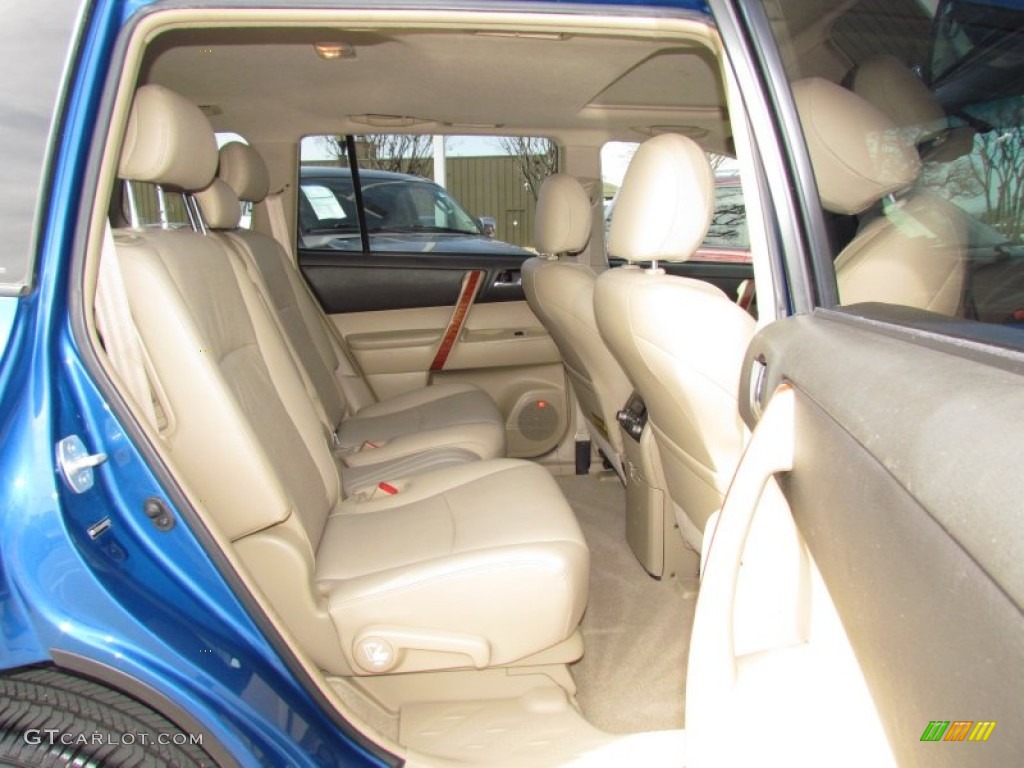 2008 Highlander Limited - Blue Streak Metallic / Sand Beige photo #11