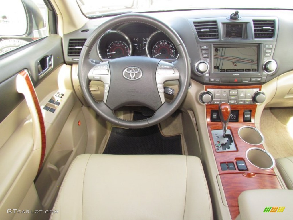 2008 Highlander Limited - Blue Streak Metallic / Sand Beige photo #15