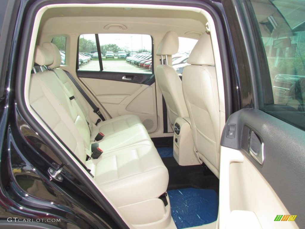 2012 Tiguan SEL - Deep Black Metallic / Beige photo #4