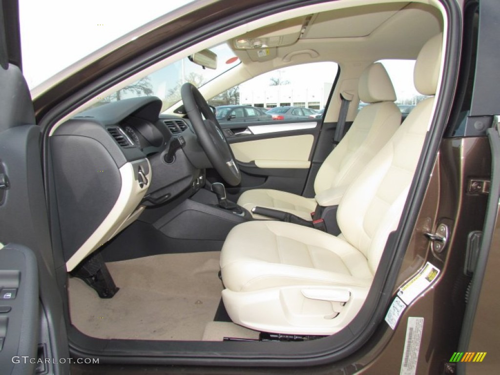 Cornsilk Beige Interior 2012 Volkswagen Jetta SEL Sedan Photo #61781816