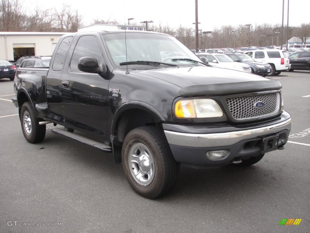 Black 1999 Ford F150 XLT Extended Cab 4x4 Exterior Photo #61781931