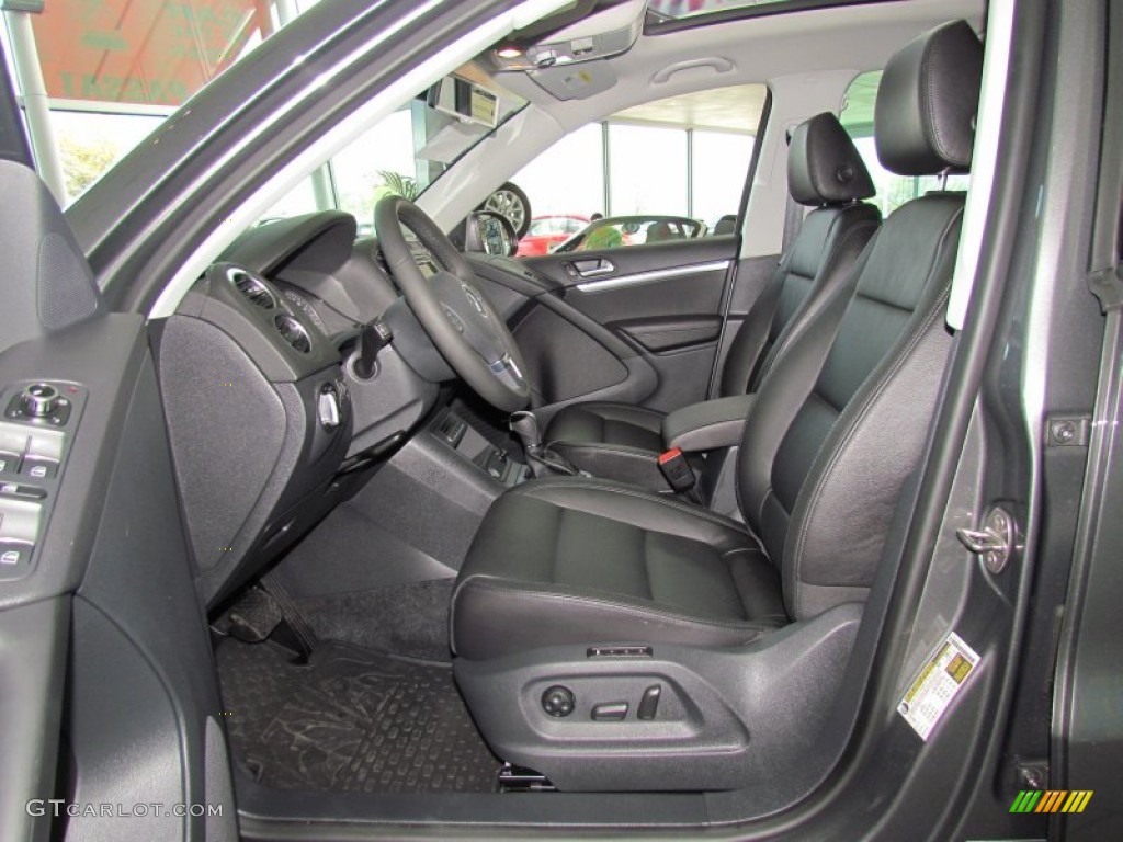 Black Interior 2012 Volkswagen Tiguan SEL 4Motion Photo #61782038