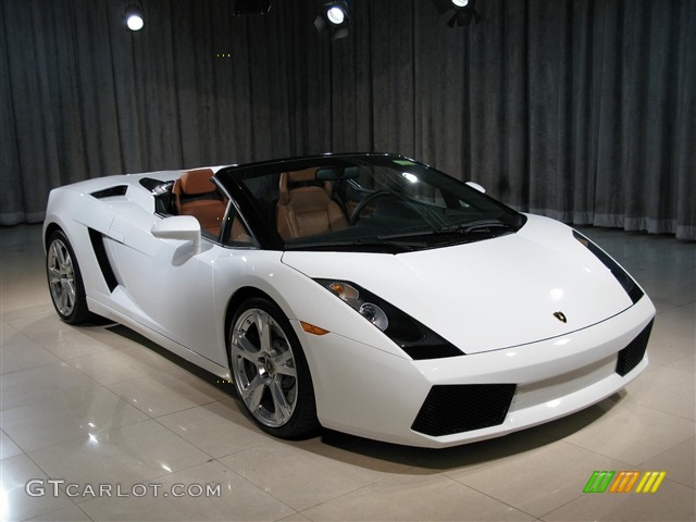 Bianco Monocerus 2008 Lamborghini Gallardo Spyder Exterior Photo #617828