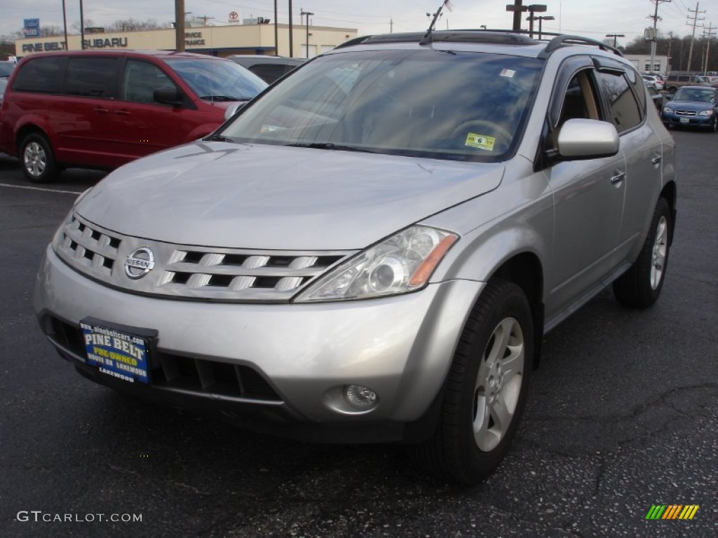 2005 Murano SL AWD - Sheer Silver Metallic / Cafe Latte photo #1