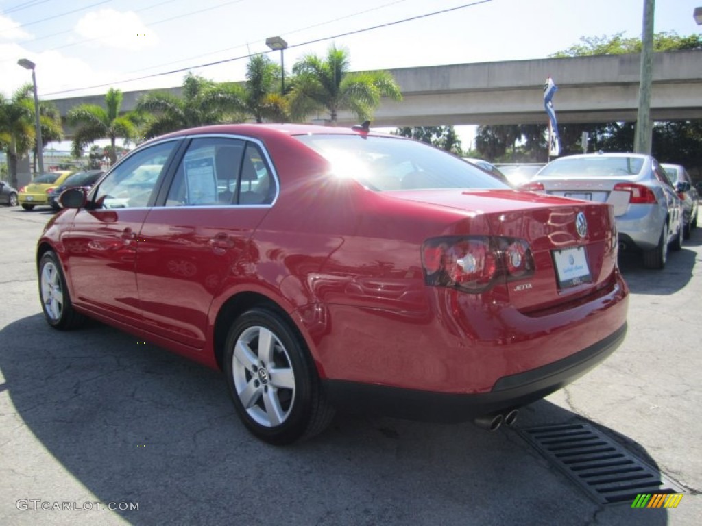 2009 Jetta SE Sedan - Salsa Red / Pure Beige photo #3