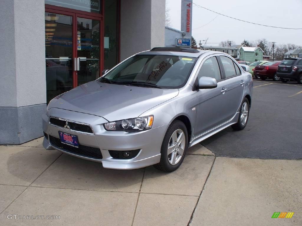 2009 Lancer ES Sport - Apex Silver Metallic / Black photo #1