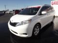 2012 Super White Toyota Sienna LE  photo #3