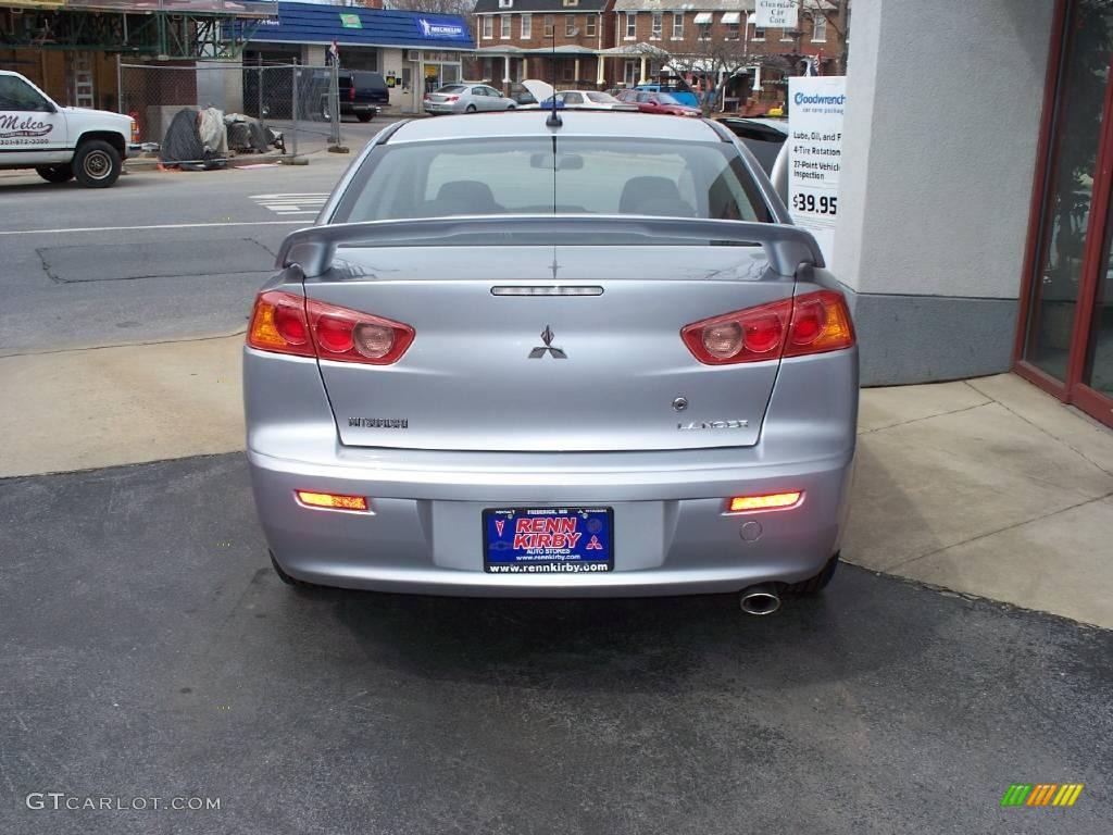 2009 Lancer ES Sport - Apex Silver Metallic / Black photo #4