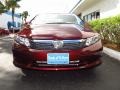 Crimson Pearl - Civic LX Sedan Photo No. 8