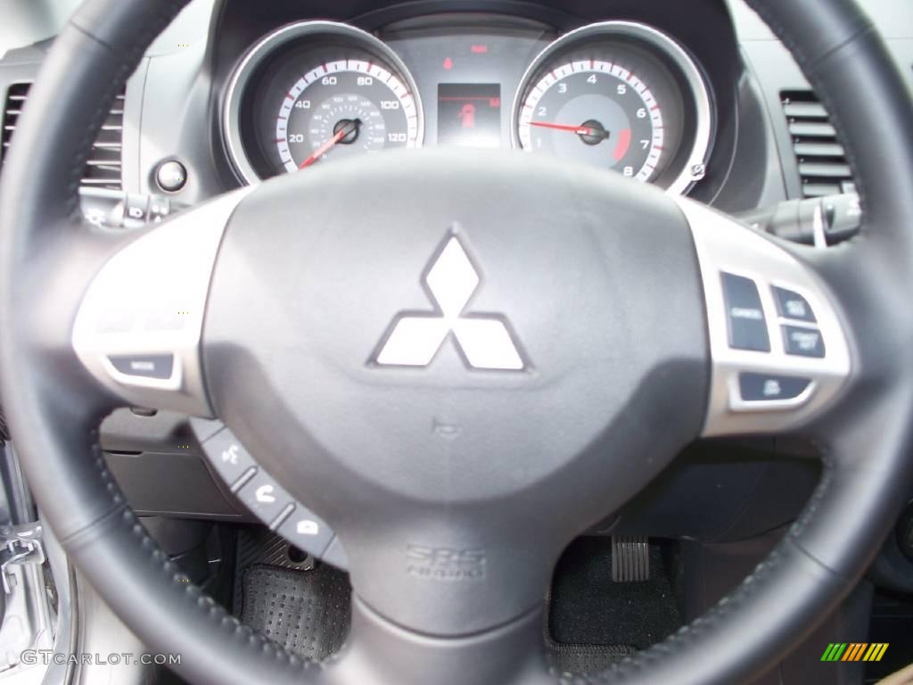 2009 Lancer ES Sport - Apex Silver Metallic / Black photo #9
