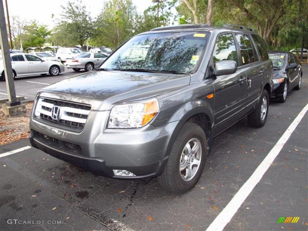 2007 Pilot EX-L - Nimbus Gray Metallic / Gray photo #4