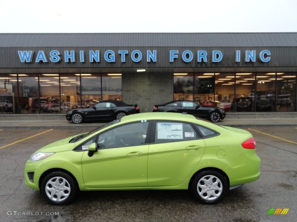 Lime Squeeze Metallic Ford Fiesta