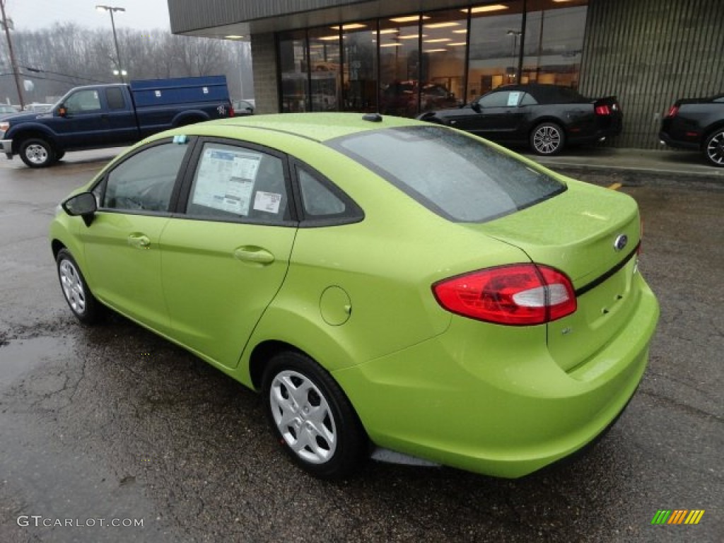 Lime Squeeze Metallic 2012 Ford Fiesta SE Sedan Exterior Photo #61784609