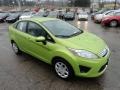 Lime Squeeze Metallic 2012 Ford Fiesta SE Sedan Exterior