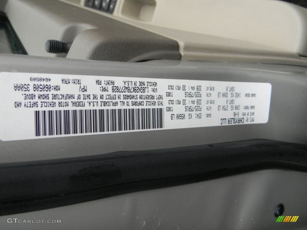 2008 Liberty Color Code PDA for Light Graystone Pearl Photo #61785611