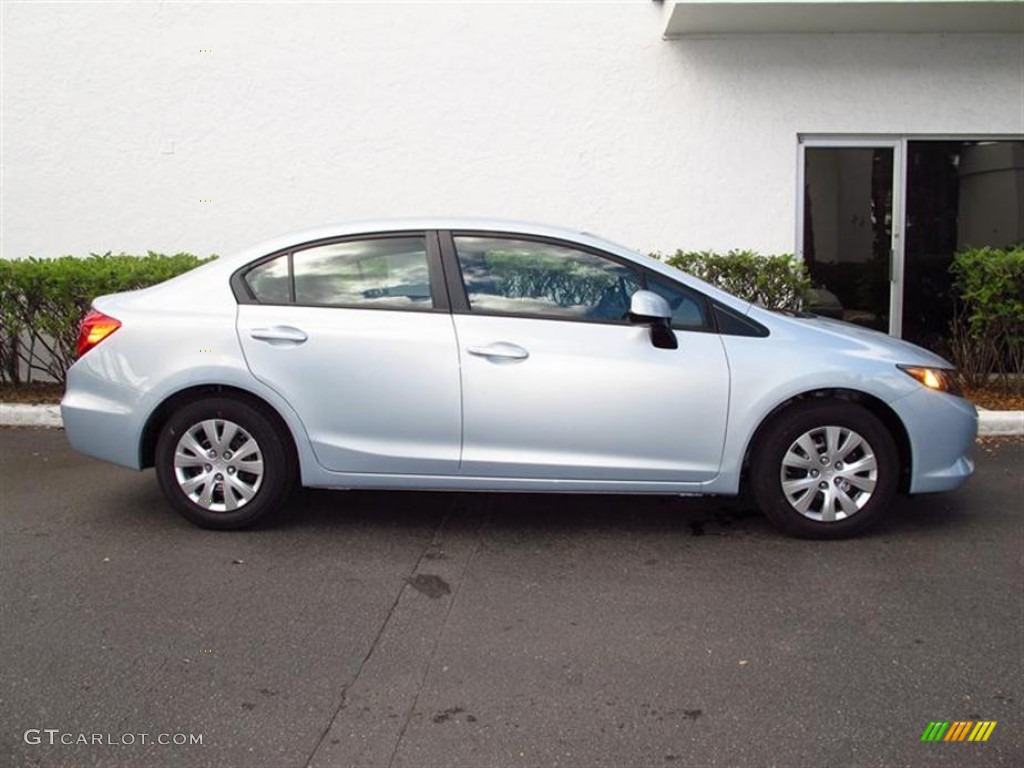 Cool Mist Metallic 2012 Honda Civic LX Sedan Exterior Photo #61785671