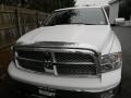 2011 Bright White Dodge Ram 1500 Laramie Crew Cab 4x4  photo #2