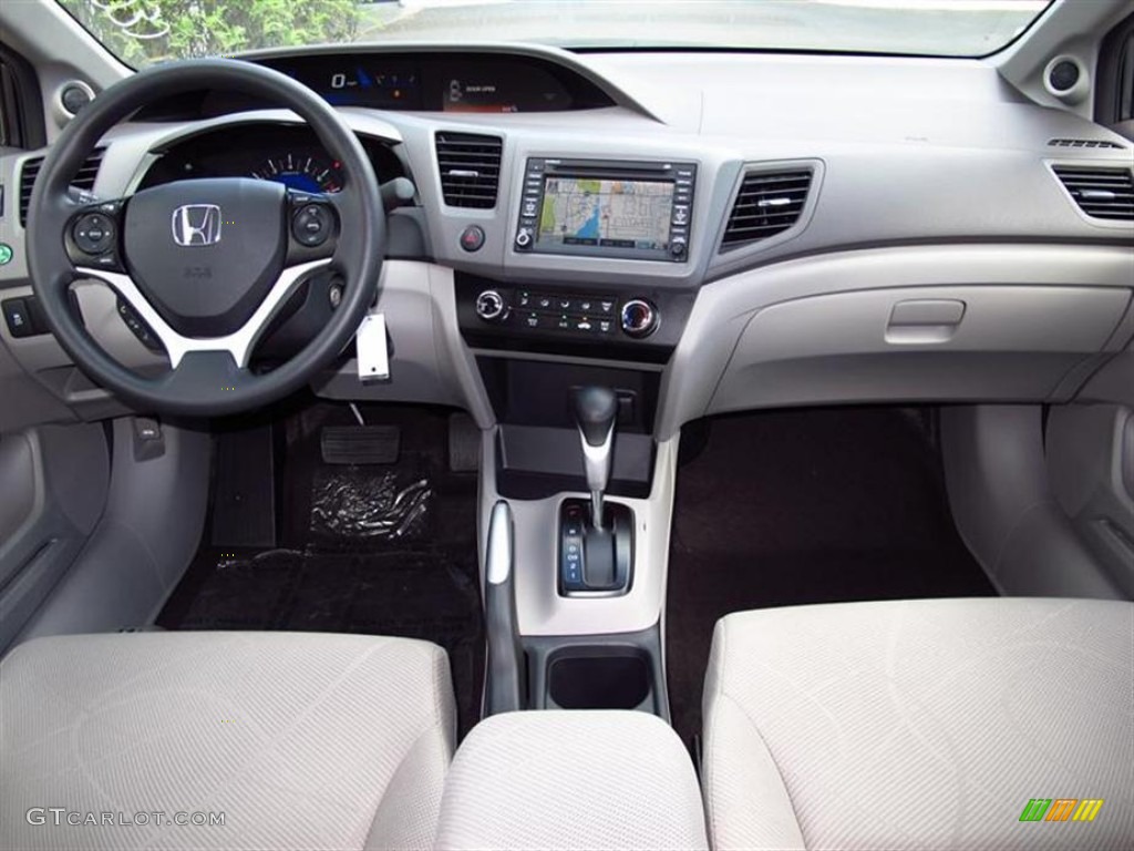 2012 Civic EX Sedan - Polished Metal Metallic / Gray photo #4