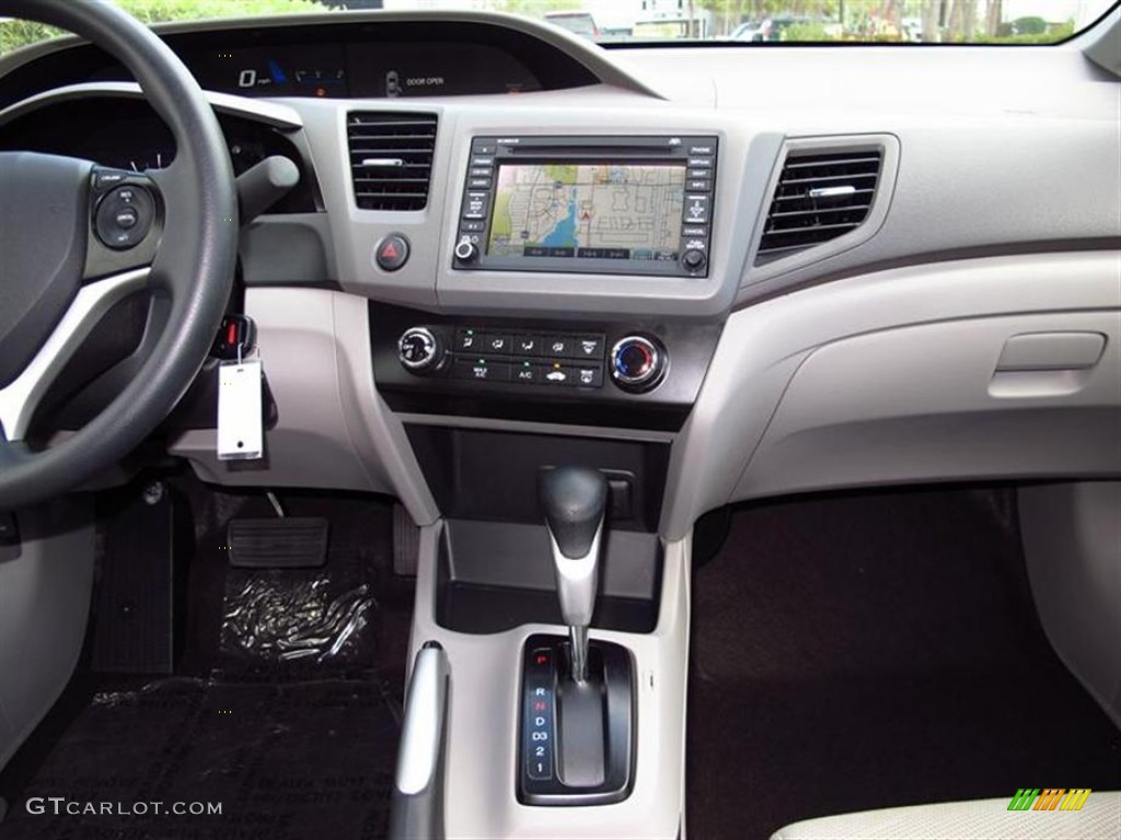 2012 Civic EX Sedan - Polished Metal Metallic / Gray photo #6