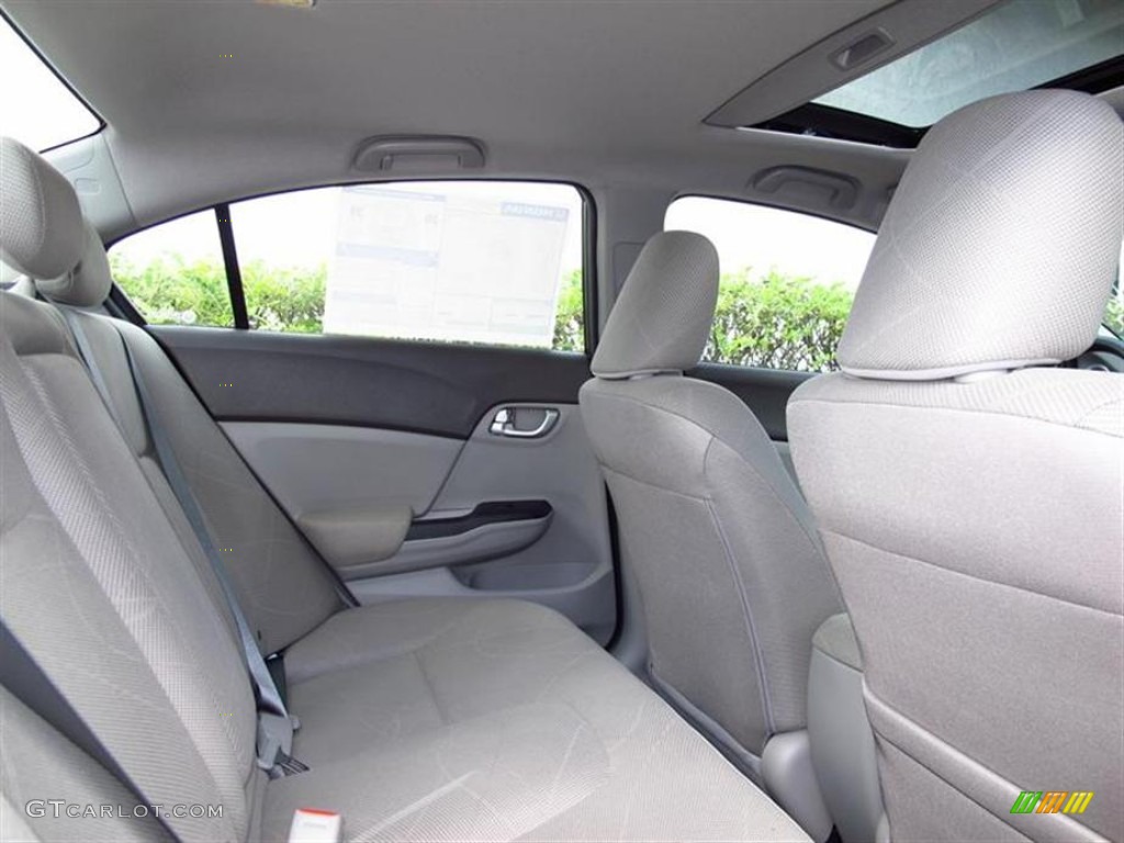 2012 Civic EX Sedan - Polished Metal Metallic / Gray photo #8