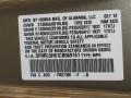 YR573M: Mocha Metallic 2012 Honda Odyssey EX-L Color Code