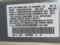 NH700M 2012 Honda Odyssey Touring Elite Parts