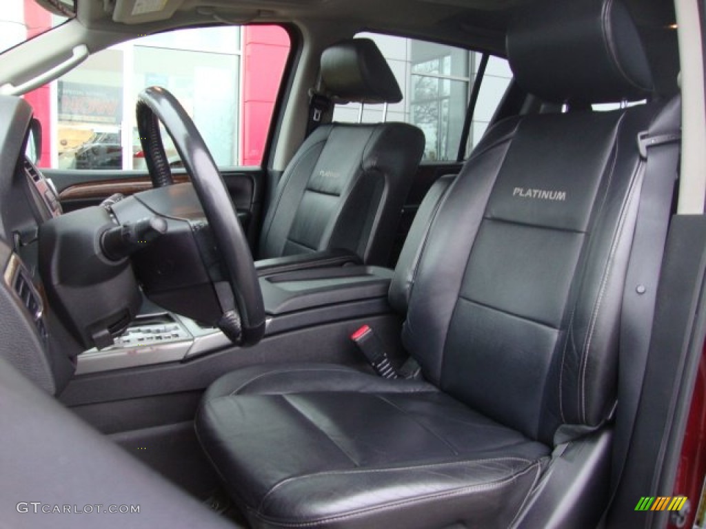2010 Armada Platinum 4WD - Tuscan Sun Red Pearl / Charcoal photo #32
