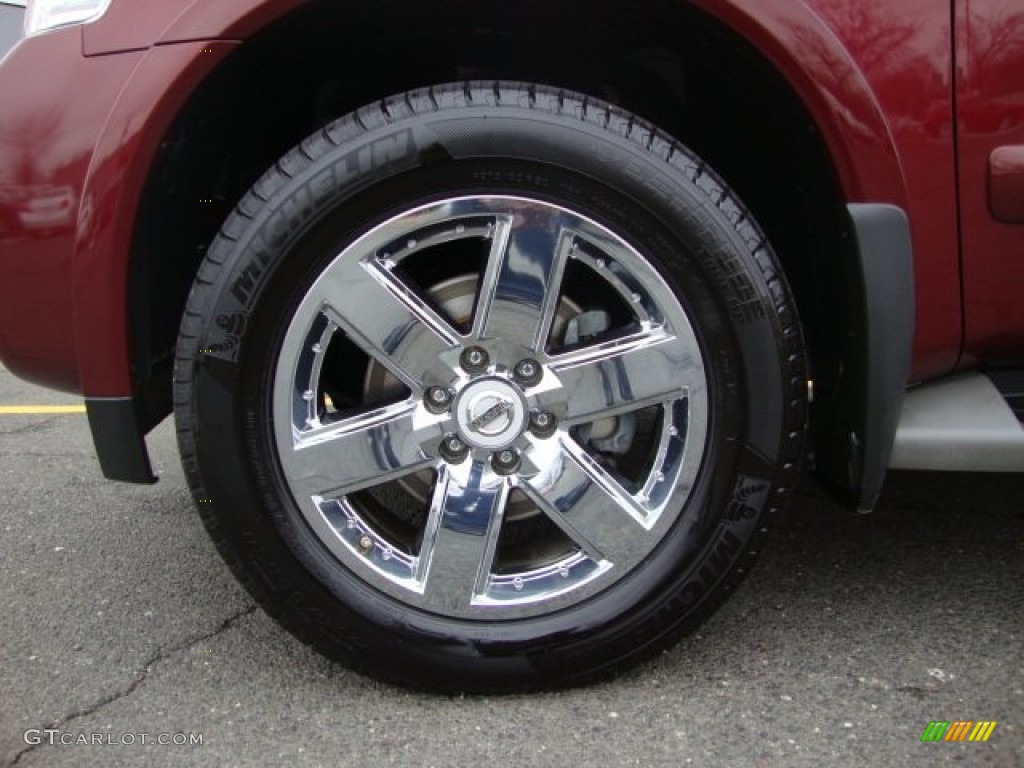 2010 Armada Platinum 4WD - Tuscan Sun Red Pearl / Charcoal photo #42