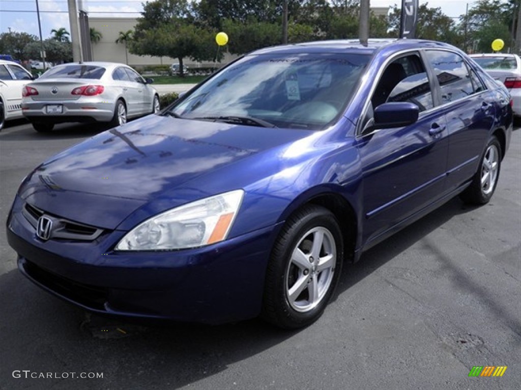 2003 Accord EX-L Sedan - Eternal Blue Pearl / Gray photo #5