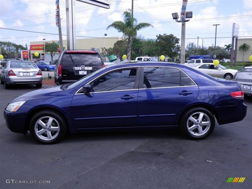 2003 Accord EX-L Sedan - Eternal Blue Pearl / Gray photo #6
