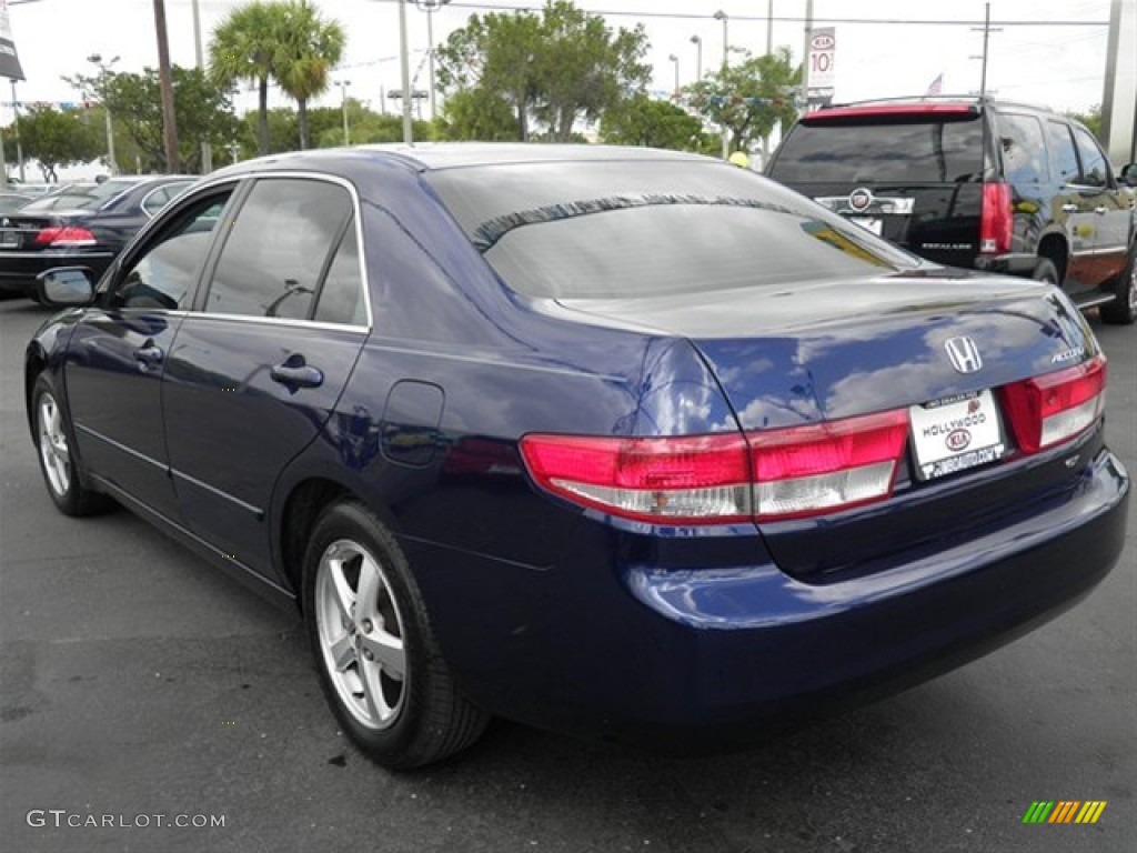 2003 Accord EX-L Sedan - Eternal Blue Pearl / Gray photo #8
