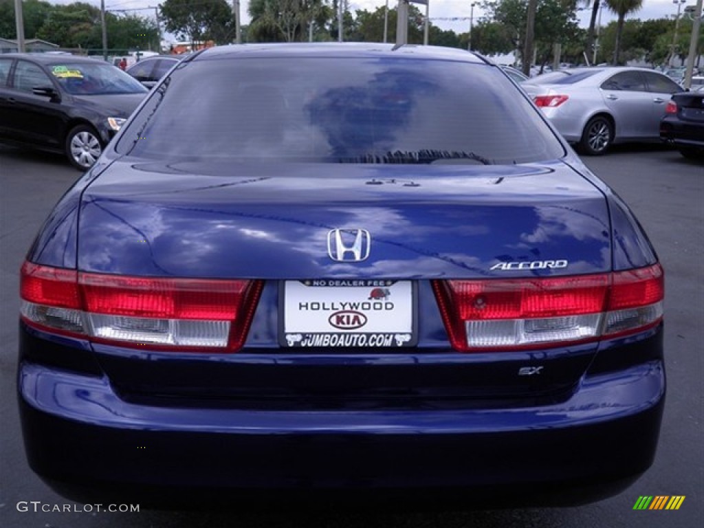 2003 Accord EX-L Sedan - Eternal Blue Pearl / Gray photo #9