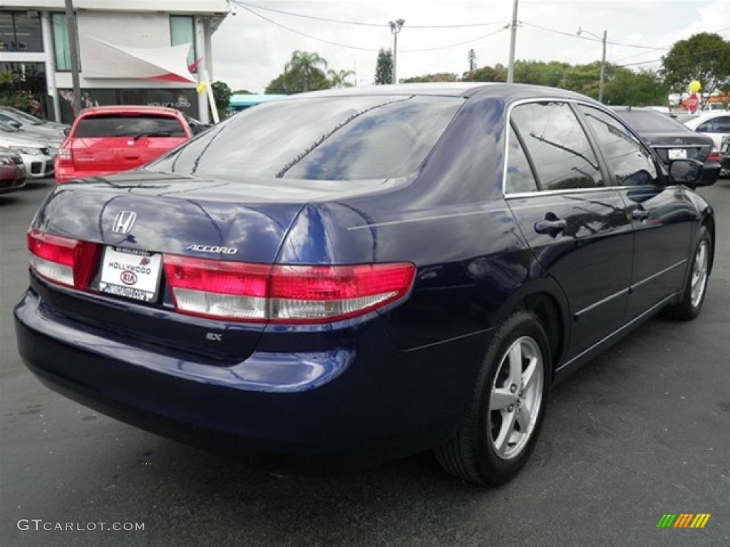 2003 Accord EX-L Sedan - Eternal Blue Pearl / Gray photo #11