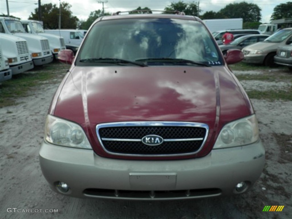 2005 Sedona EX - Ruby Red Metallic / Gray photo #3