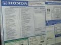 2012 Honda Pilot Touring Window Sticker