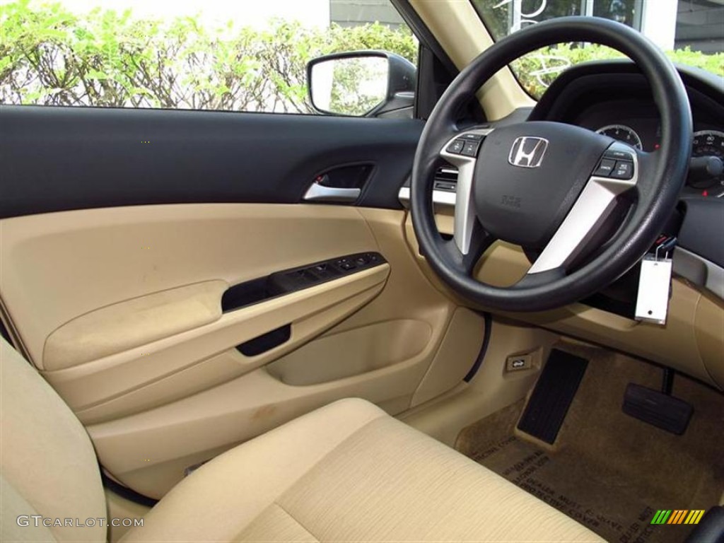 2012 Accord LX Sedan - White Diamond Pearl / Ivory photo #5