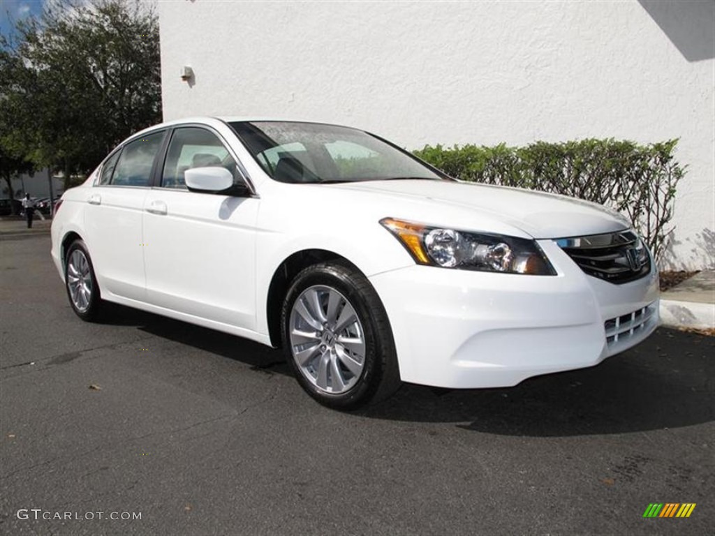 2012 Accord EX-L Sedan - Taffeta White / Ivory photo #1