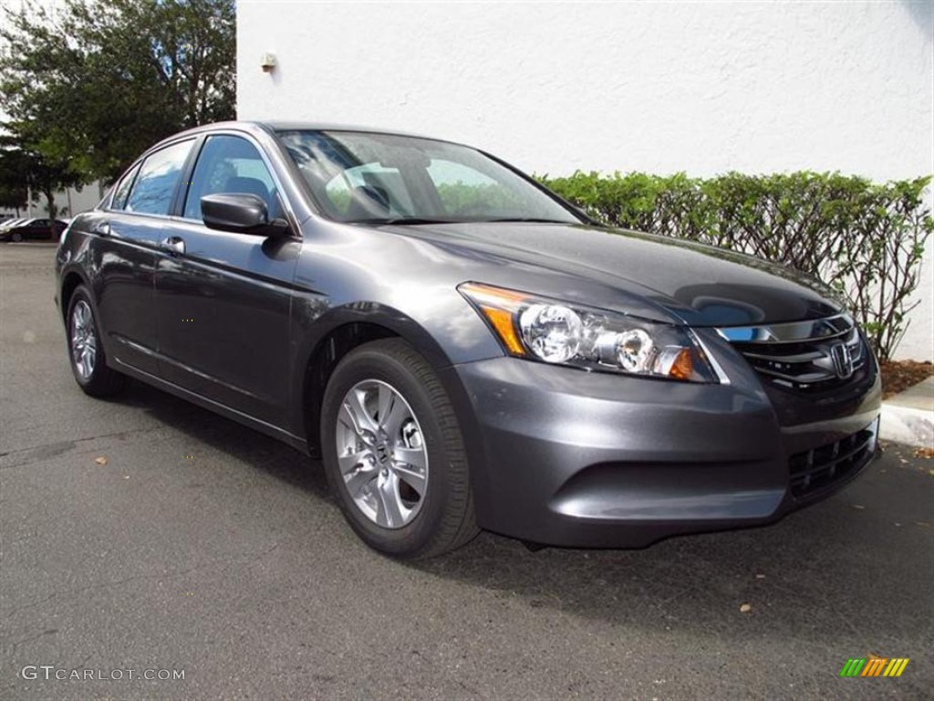 2012 Accord SE Sedan - Polished Metal Metallic / Black photo #1